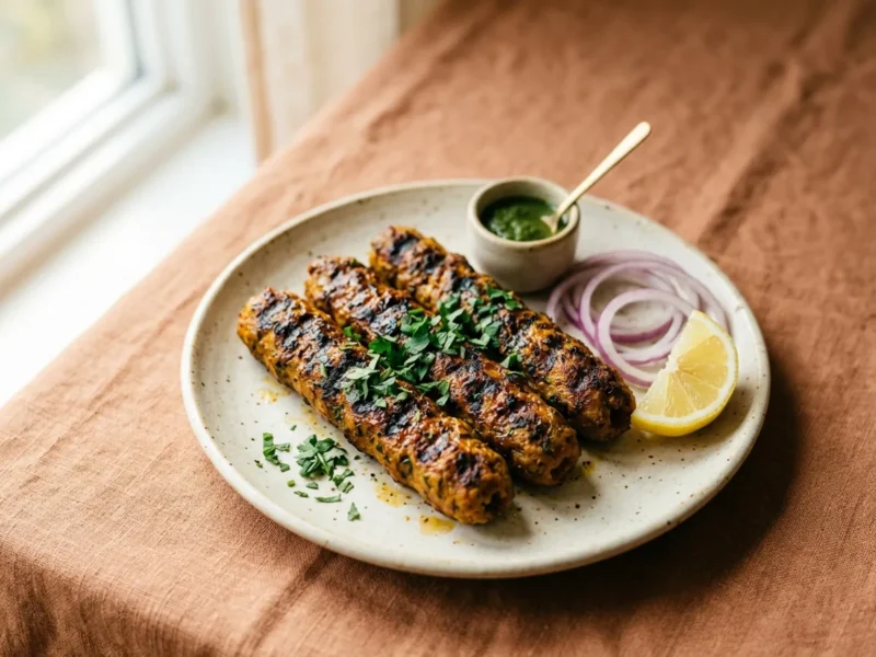 Seekh kebabs